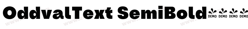 OddvalText SemiBold字体转换